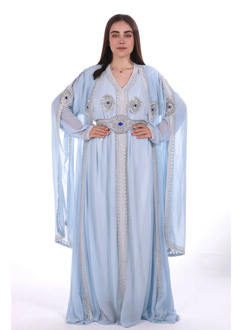 embroidered kaftan dress jalabia